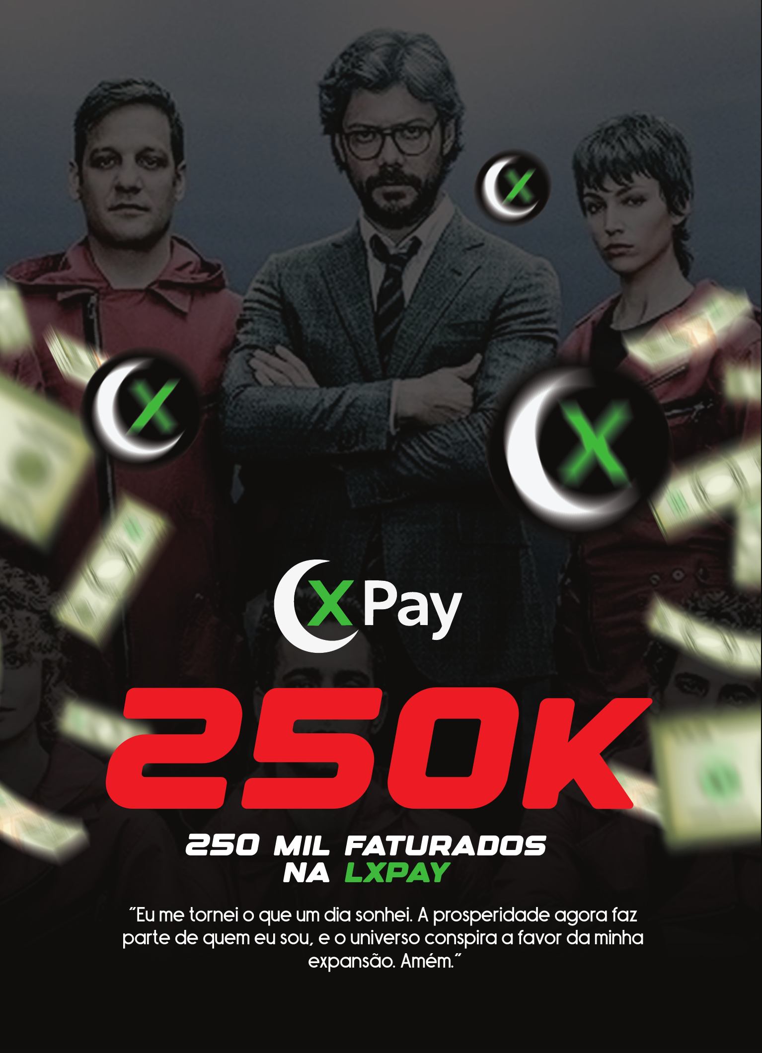 Placa 250K - 250 mil faturados na LXPay