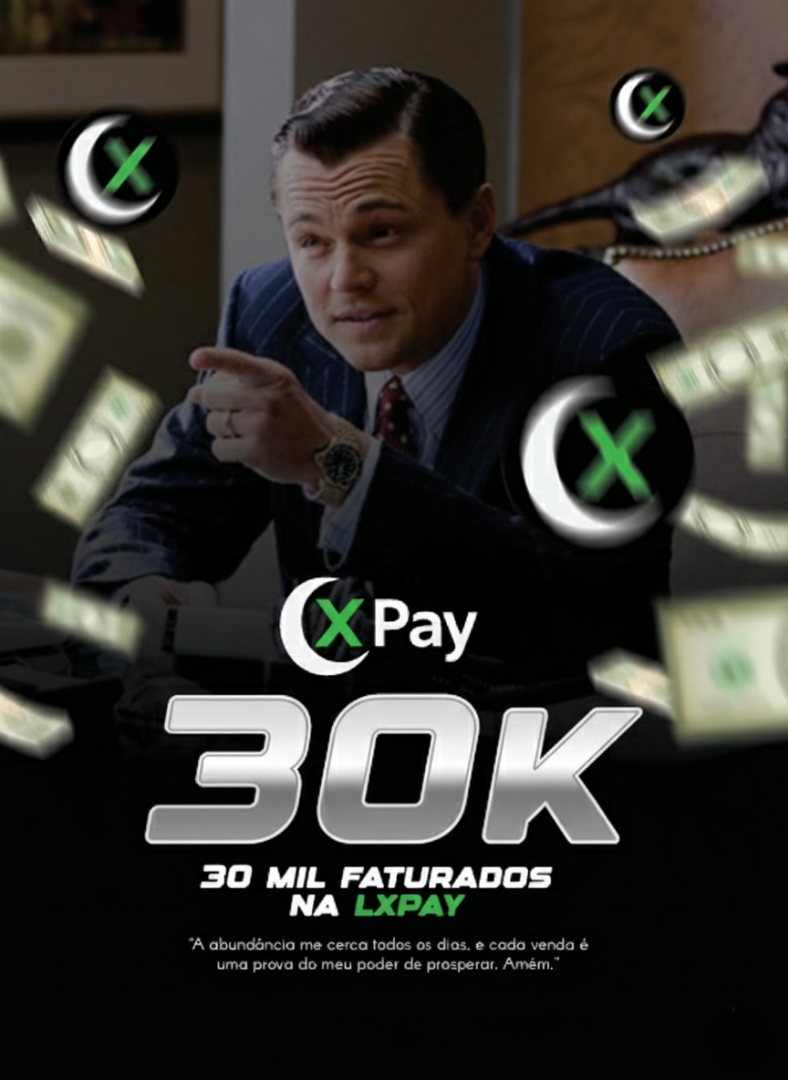 Placa 30K - 30 mil faturados na LXPay